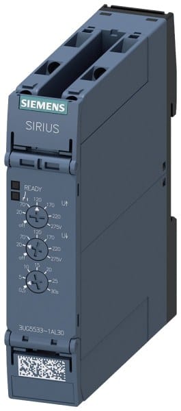 SIEMENS - Analoges Überwachungsrelais 17-275V AC/DC Über-/Unterschreitung Schraubanschluss