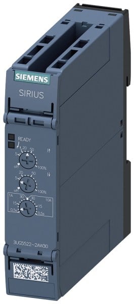 SIEMENS - Analoges Stromüberwachungsrelais, 0,05-10 A, AC/DC 24-240 V, Federzuganschluss