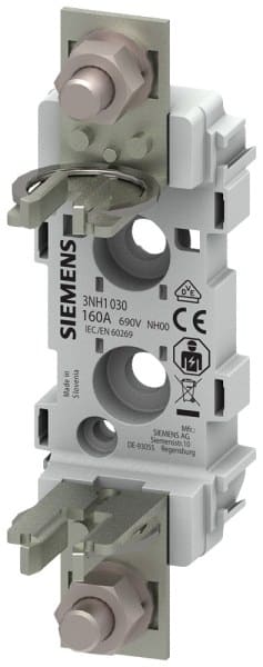 SIEMENS - NH-Sicherungsunterteil Kunststoff Baugröße 00, 1-polig 160 A 690 V