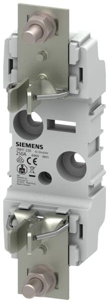 SIEMENS - NH-Sicherungsunterteil Kunststoff Baugröße 1 1-polig 250 A 690 V Flachanschluss