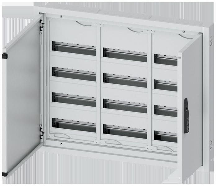 SIEMENS - ALPHA 160 DIN Wandverteiler, UP, teilbestückt, IP31, SK2, H=650 B=800 T=120 mm