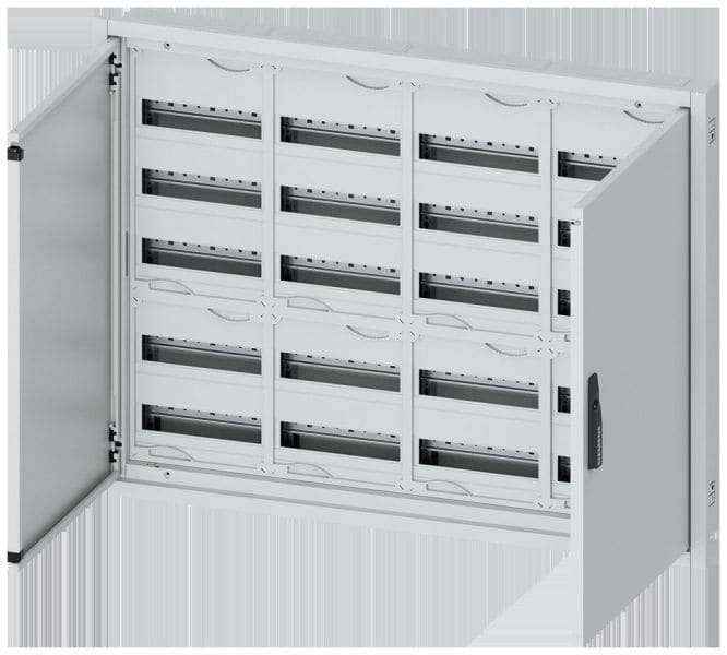 SIEMENS - ALPHA 160 DIN Wandverteiler, UP, teilbestückt, IP31, SK2, H=800 B=1050 T=120 mm