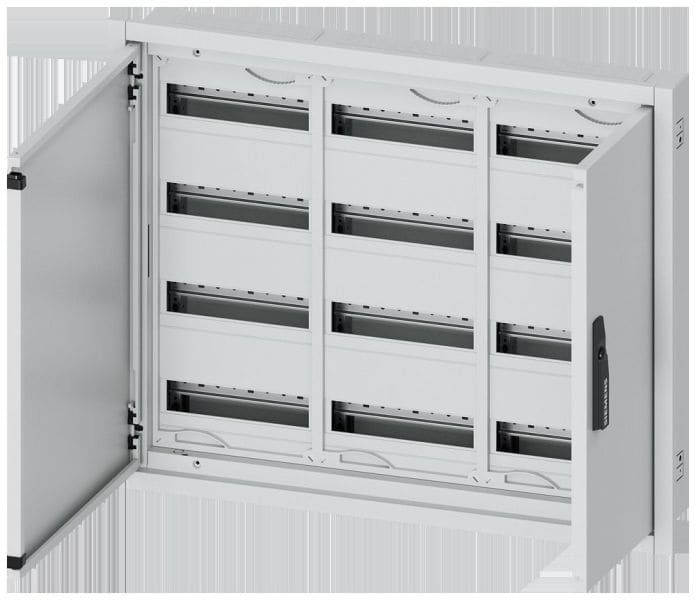 SIEMENS - ALPHA 160 DIN Wandverteiler, UP, teilbestückt, IP31, SK2, H=650 B=800 T=120 mm