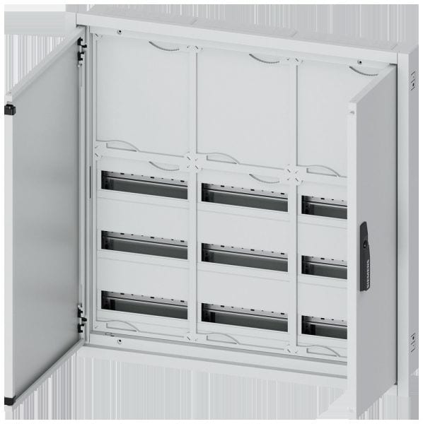 SIEMENS - ALPHA 160 DIN Wandverteiler, UP, teilbestückt, IP31, SK2, H=800 B=800 T=120 mm