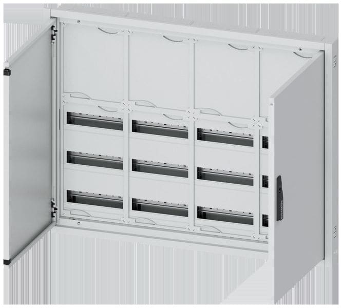 SIEMENS - ALPHA 160 DIN Wandverteiler, UP, teilbestückt, IP31, SK2, H=800 B=1050 T=120 mm