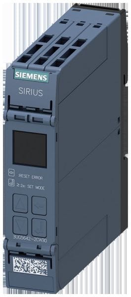 SIEMENS - Digitales Überwachungsrelais cos phi, U, I, 0,1-690V, AC/DC 24-240V, Federzug...