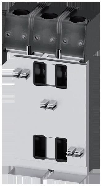 SIEMENS - Sammelschienensystem 8US2, Anschlussmodul rückseitig, Klemmen einseitig