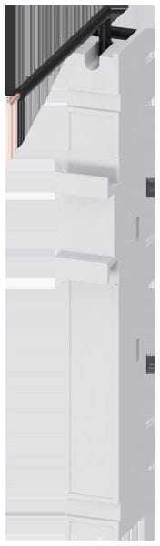 SIEMENS - Sammelschienensystem 8US2, Adapter 1-polig, 16 A, Einspeisung von Phase L3