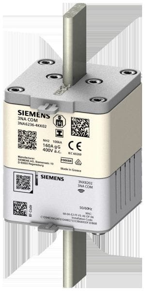 SIEMENS - NH-Sicherungseinsatz 3NA COM mit Messfunktion, 160A, mit Elektronikmodul