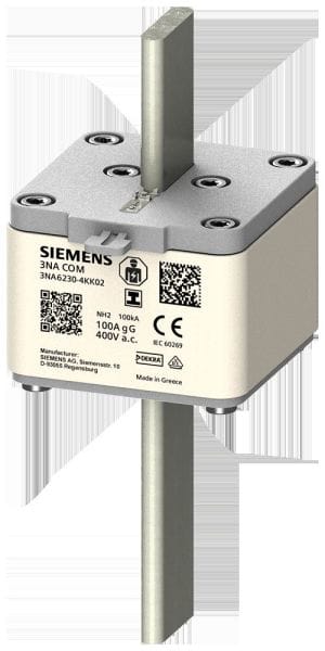 SIEMENS - NH-Sicherungseinsatz 3NA COM mit Messfunktion, 100A, ohne Elektronikmodul