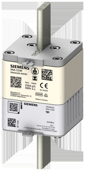SIEMENS - NH-Sicherungseinsatz 3NA COM mit Messfunktion, 250A, mit Elektronikmodul