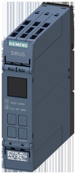 SIEMENS - Digitales Überwachungsrelais cos phi, U, I, 0,1-690V, AC/DC 24-240V, Federzug...