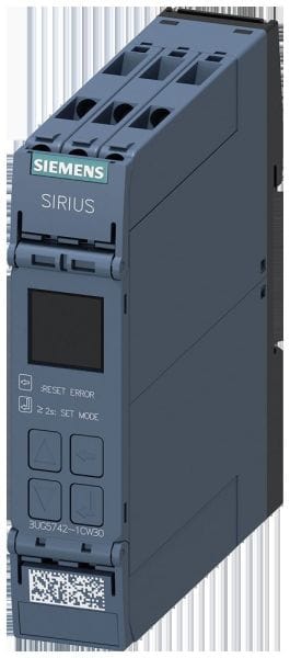 SIEMENS - Digitales Überwachungsrelais cos phi, U, I, 0,1-690V, AC/DC 24-240V, Bluetoot...