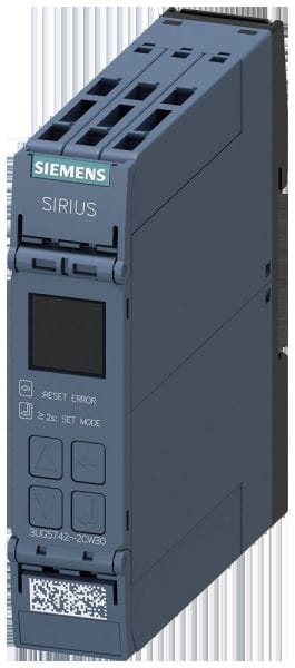 SIEMENS - Digitales Überwachungsrelais cos phi, U, I, 0,1-690V, AC/DC 24-240V, Bluetoot...