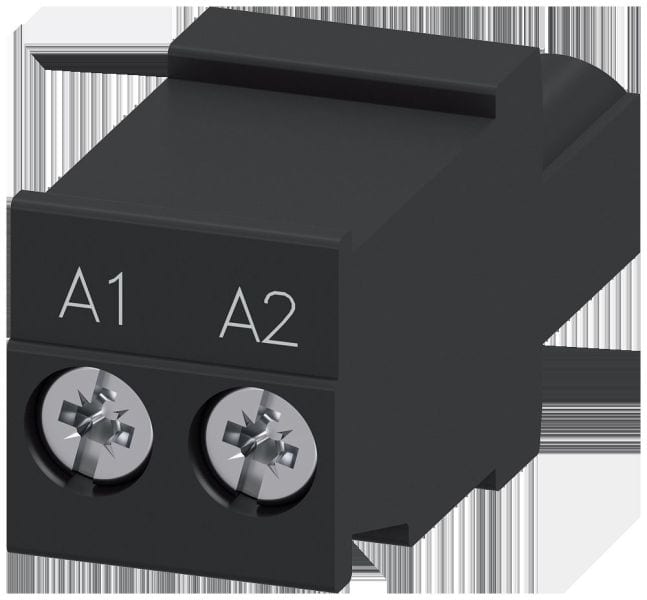 SIEMENS - Ersatz Steuerstecker für 3RF30/31/32/33/34 Schraubanschluss, schwarz, A1 A2