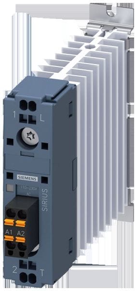 SIEMENS - Halbleiterschütz, 1-polig, AC 51/20 A/40 °C 48-600 V/110-230 V AC Federzugans...