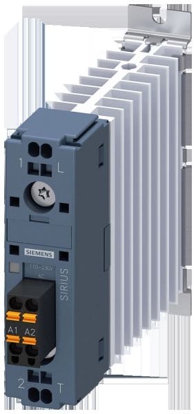 SIEMENS - Halbleiterschütz, 1-polig, AC 51/20 A/40 °C 24-230 V/110-230 V AC Federzugans...