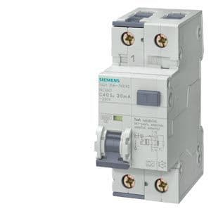 SIEMENS - INN FI/LS-Schalter, 10 kA, 1P+N, Typ F, superresistent K, 30 mA, B-Char, In: 13 A