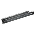 KERPEN - 19'' Patchpanel 1HE 24-Port Keystone schwarz RAL9005