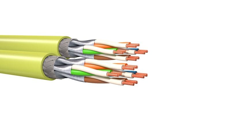 KERPEN - Datenkabel Kat.7A Duplex S/FTP 2x(4x2xAWG22/1) 1300MHz LSOH3