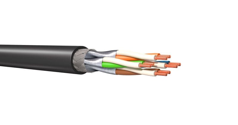KERPEN - Erd Datenkabel Kat.7 S/FTP 4x2xAWG23/1 900MHz PE LSOH