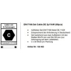 KEBA - Label Set EN17186 Cable DE 11kW (50pcs)
