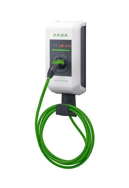 KEBA - P30 Dienstwagen-Wallbox 6m Kabel 11 kW-RFID-ME-WLAN-GREENEDI