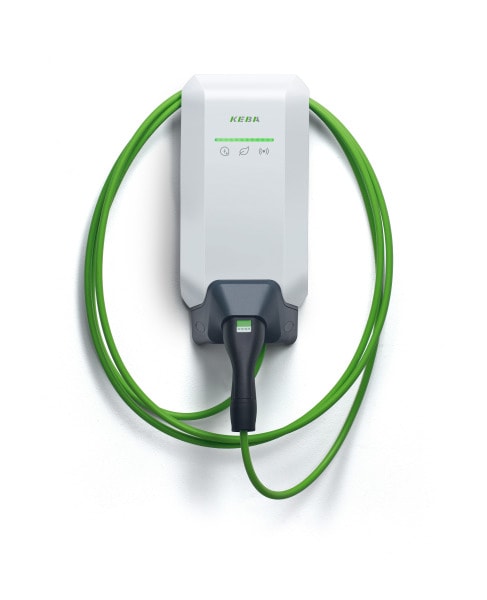 KEBA - P40 Pro weiß,22kW-3phasig,cable6m,BLE-WiFi-LTE,RFID,15118,ME