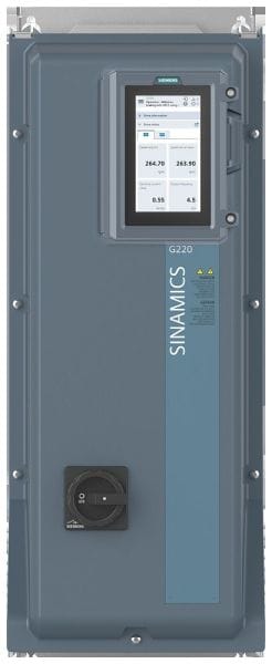 SIEMENS - SINAMICS G220 Clean Power, 3AC 380...415/440...500V, 37kW/50hp, IP55 / UL 12