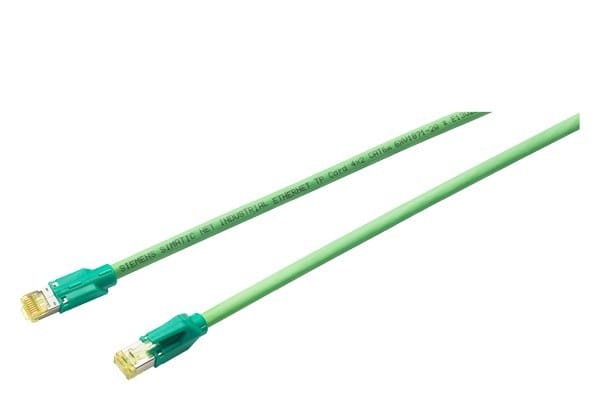 SIEMENS - IE TP Leitung-2 x RJ45-4x2-1m-Cat6A-Halogenfrei-UL-FRNC-teil robust