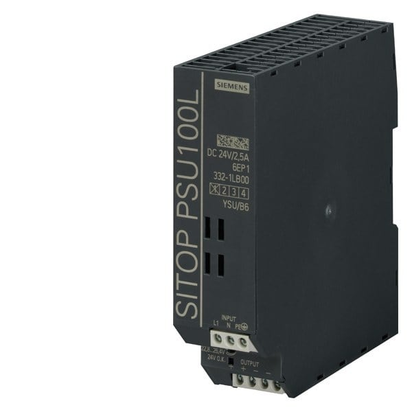 SIEMENS - Stromversorgung SITOP PSU100L, 1-phasig DC 24 V/2,5 A