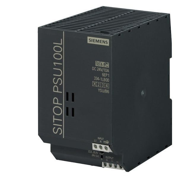 SIEMENS - Stromversorgung SITOP PSU100L, 1-phasig DC 24 V/10 A