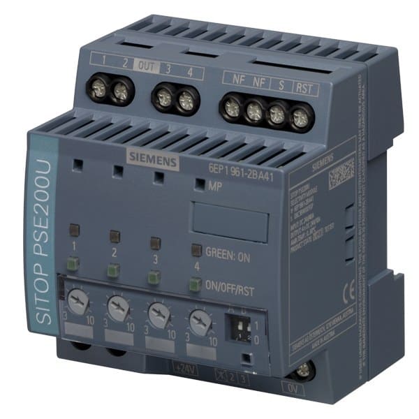 SIEMENS - Selektivitätsmodul SITOP PSE200U, DC 24 V/4 x 3 ... 10 A mit Einzelkanalmeldung