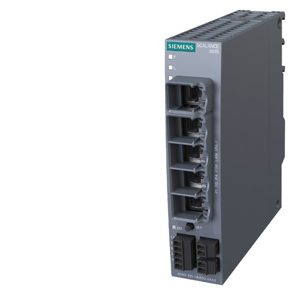 SIEMENS - SCALANCE S615 Industrial Security Appliance, VPN, Firewall, 5xRJ45