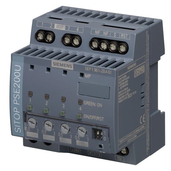 SIEMENS - Selektivitätsmodul SITOP PSE200U, DC 24 V/4 x 0,5 ... 3 A mit Einzelkanalmeldung