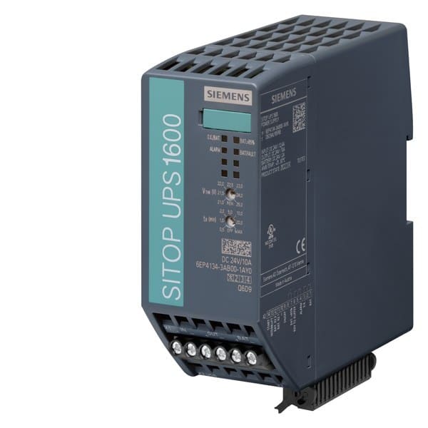 SIEMENS - Unterbrechungsfreie Stromversorgung SITOP UPS1600, DC 24 V/10 A mit USB