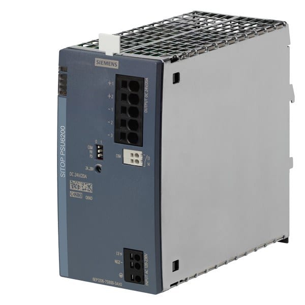 SIEMENS - Stromversorgung SITOP PSU6200, 1-phasig DC 24 V/20 A