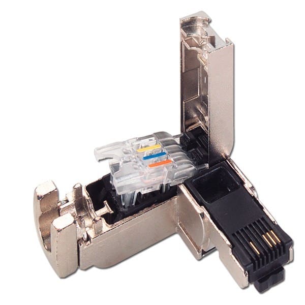 SIEMENS - IE FC RJ45 Plug 90 2x2, RJ45 Steckverbinder mit FC Anschlusst., 90 Grad, 1 St.