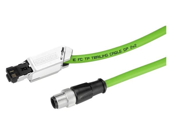 SIEMENS - IE Leitung-M12/RJ45-2x2-5m-D-kod.-Cat5e-PVC-robust
