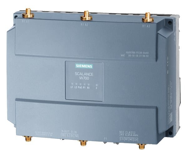 SIEMENS - SCALANCE W788-2, IWLAN AP, 450 Mbit/s, 2xRadio, 6xR-SMA, DC24V, USA