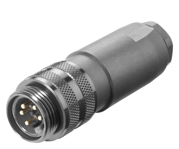 SIEMENS - 7/8 Zoll Anschlussstecker, axialer Kabelabgang, für ET 200, Stifteinsatz