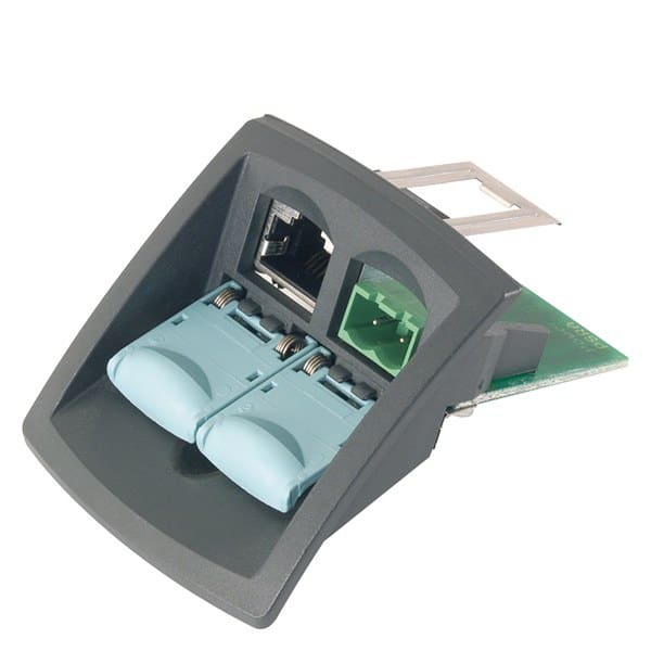 SIEMENS - IE FC RJ45 Modular Outlet Base Module mit Power Insert, Wechseleinsatz 1xDC 24V