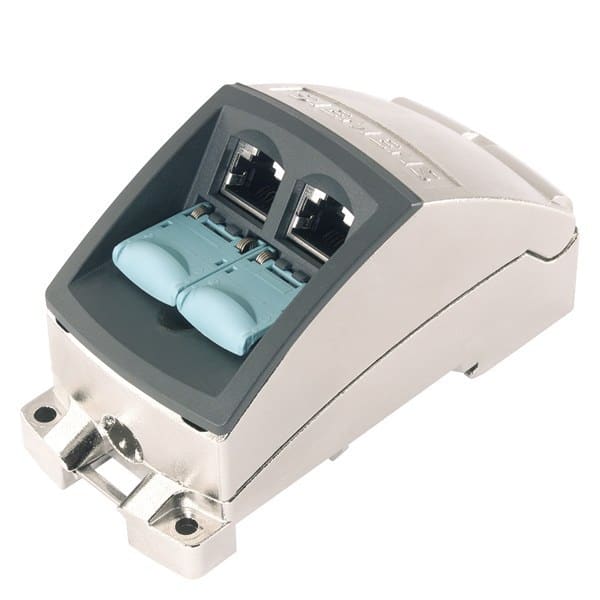 SIEMENS - IE FC RJ45 Modular Outlet Base Modul 2FE, Wechseleinsatz für 2x 100 Mbit/s-SS