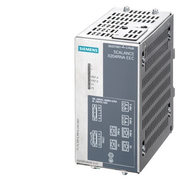 SIEMENS - SCALANCE X204RNA EEC, managed Layer 2 Switch, 2x RJ45, 2x Combo-Ports, HSR