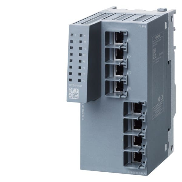 SIEMENS - PE408 Port Extender, 8x RJ45 für Erweiterung von XM-401
