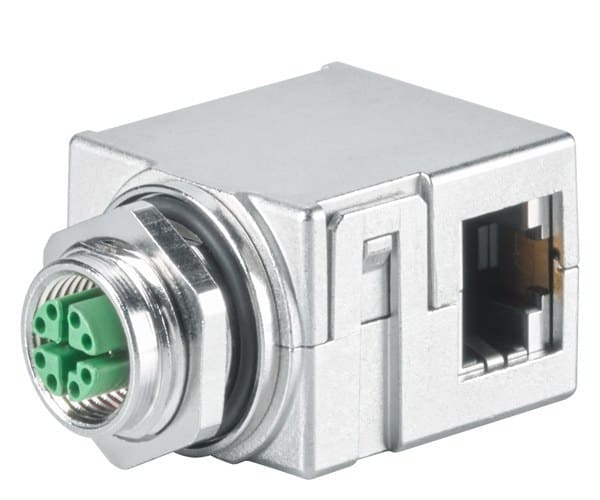 SIEMENS - IE M12 Panel Schaltschrankdurchführung 4x2
