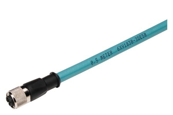 SIEMENS - PB Leitung-2 x M12-5m-2 x B-kod.-IP65,IP67-PUR-robust