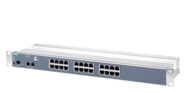 SIEMENS - SCALANCE XR324 WG, managed Layer 2 Rack Switch Workgroup, DC 24 V, 24x RJ45