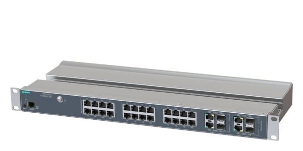 SIEMENS - SCALANCE XR328-4C WG, managed L2 Switch, 28x RJ45, 4x Combo Ports, AC230V