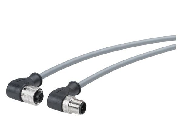 SIEMENS - Power connecting Cable M12-90/M12-90, A-kodiert, 4-polig, 0,5 m, für ET200